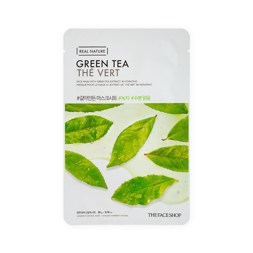 Real Nature Green Tea Face Mask 20g