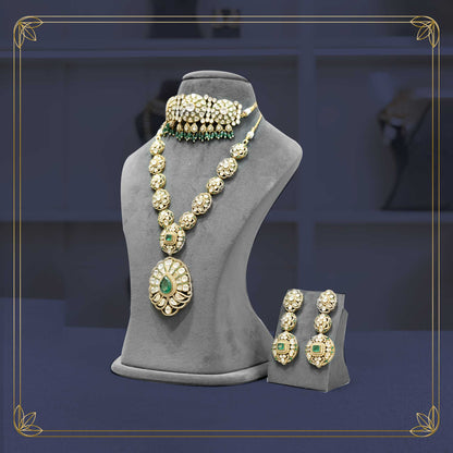 Royal Emerald Green Bridal Jewellery - Rental