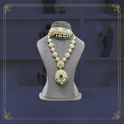 Royal Emerald Green Bridal Jewellery - Rental