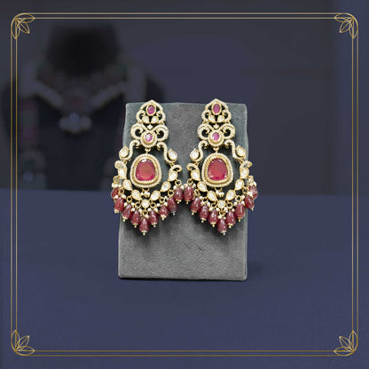 Vintage Ruby Victorian Bridal Jewellery Set - Rental