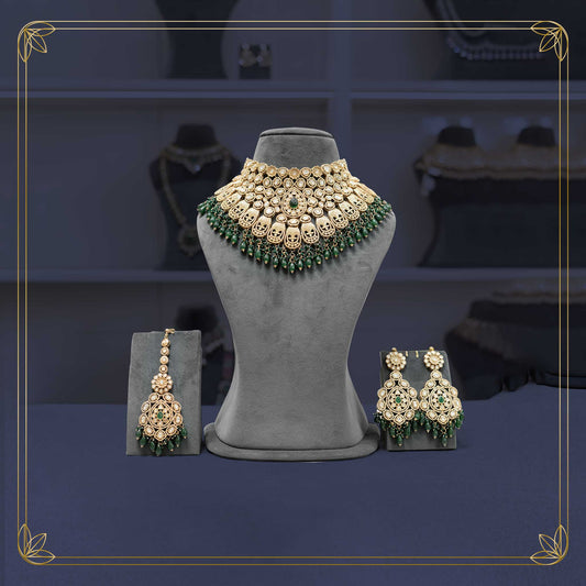 Emerald Vow Bridal Choker - Rental