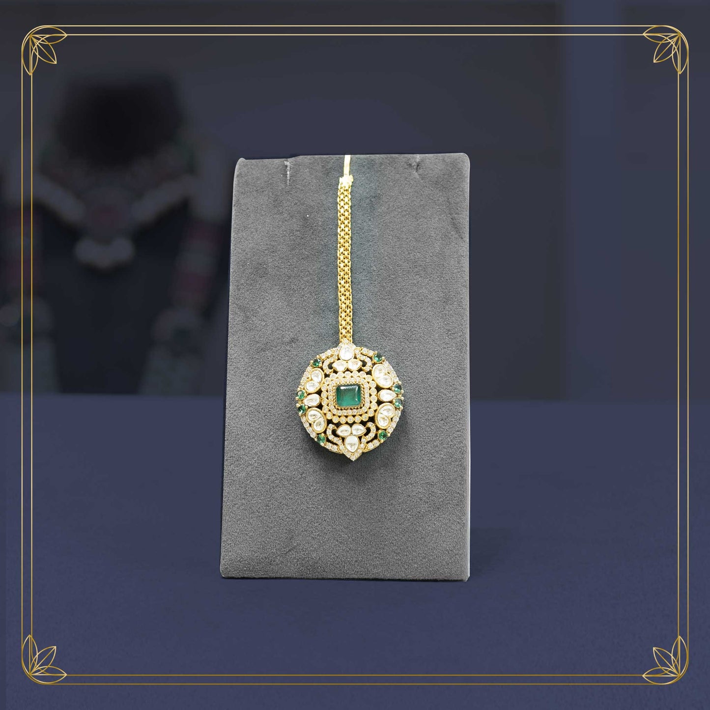 Royal Emerald Green Bridal Jewellery - Rental