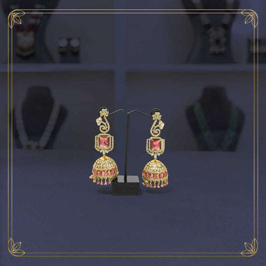 Regal Kundan Blossom Jhumkas