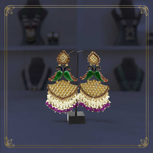 The Royal Enamel Peacock Splendor