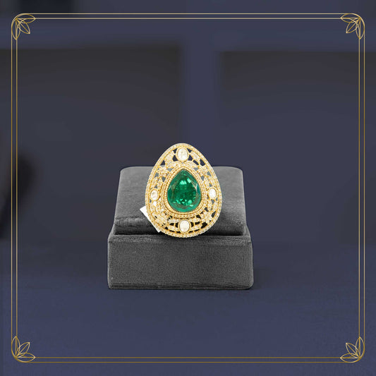 Green Emerald Vintage Ring