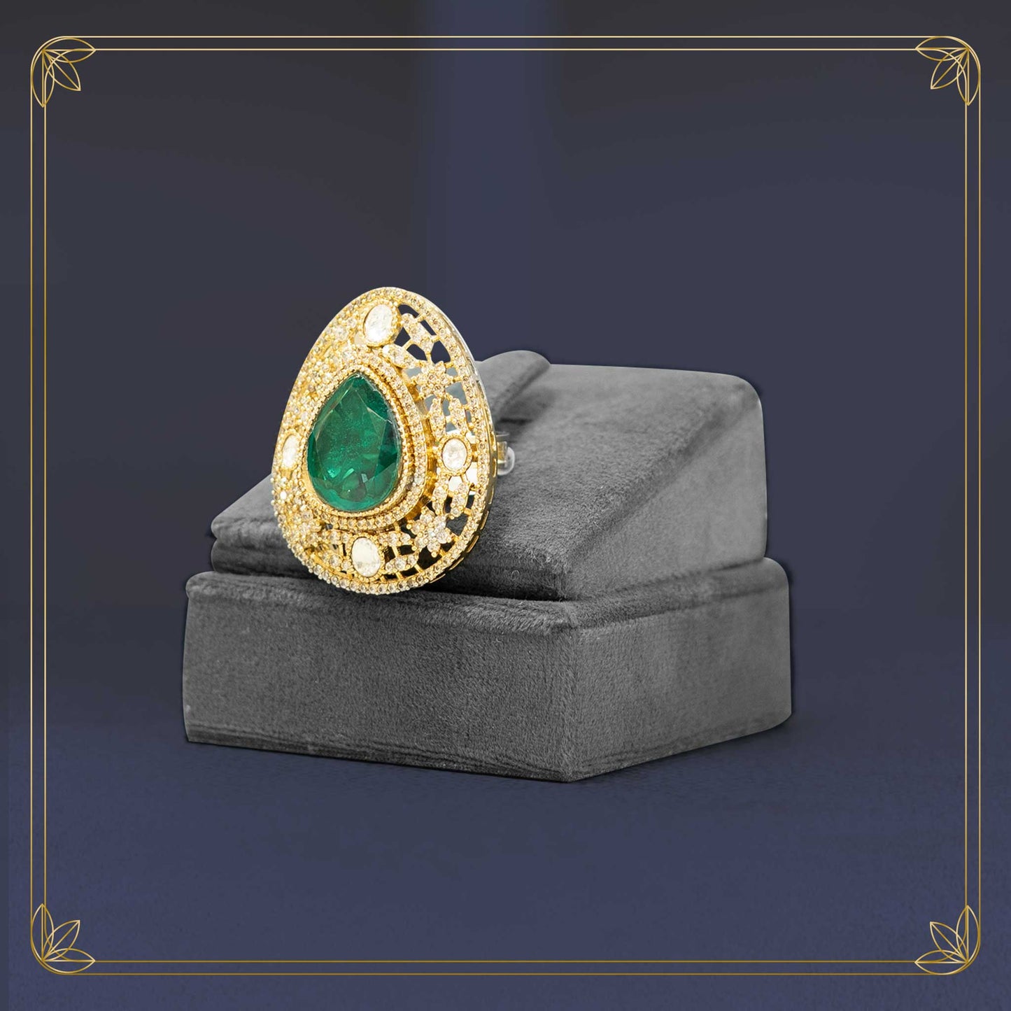 Green Emerald Vintage Ring