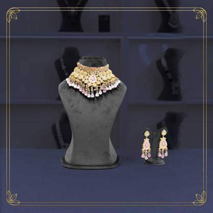 Timeless Royal Crimson Pearl Necklace Bridal Set - Rental