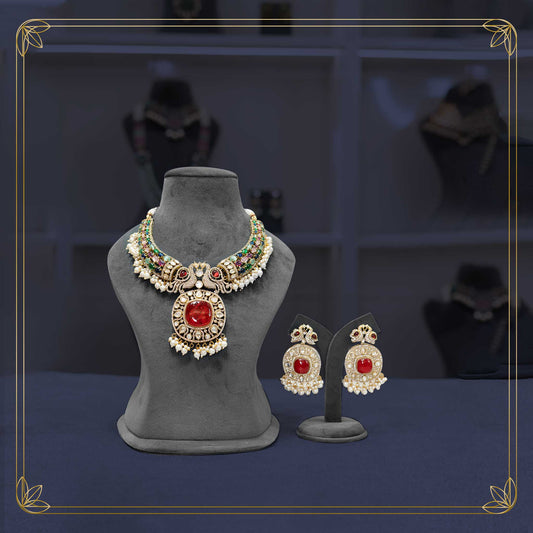 Ruby Sapphire Mirage Necklace