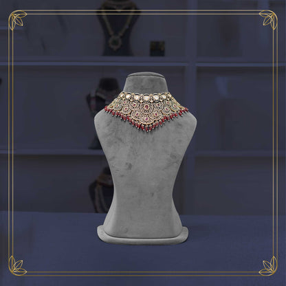 Timeless Victorian ruby chokker Bridal Set - Rental