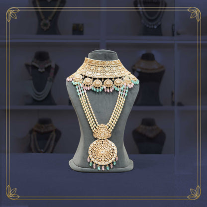 Stunning Kundan PS Choker Bridal Jewellery Set - Rental