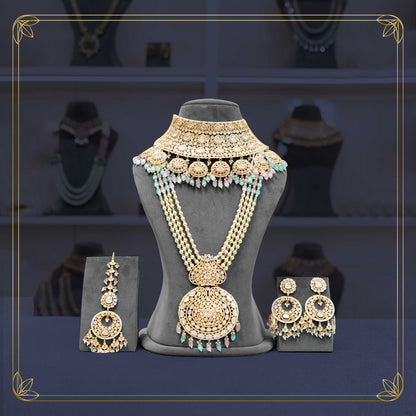 Stunning Kundan PS Choker Bridal Jewellery Set - Rental