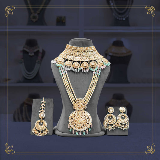 Stunning Kundan PS Choker Bridal Jewellery Set - Rental