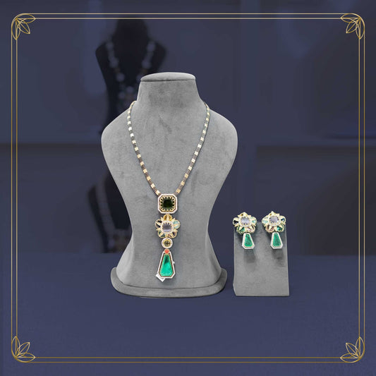 Royal Kundan Pastel Necklace Set