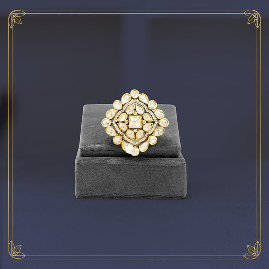 Vintage Grandeur Polki Diamond Ring