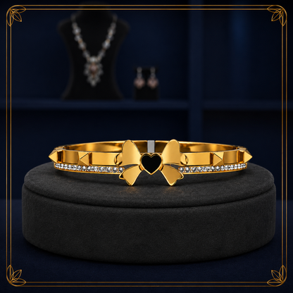 Noir Bow Elegance Bracelet