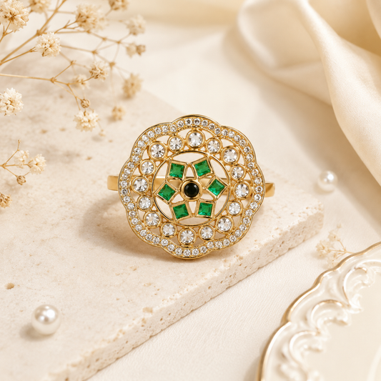 Green Radiance Cocktail Ring (56129)