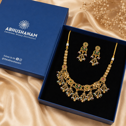 Swarna Gaja Heritage Necklace Set