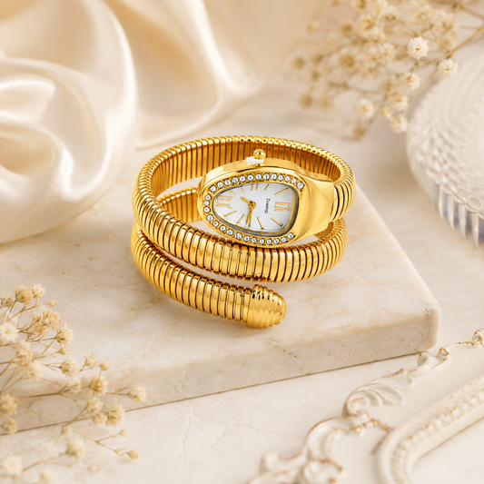 Golden Eclipse Wrap Watch (53994)