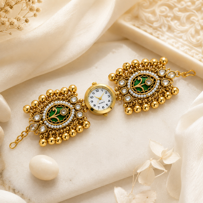 Emerald Ghungroo Royale Watch (53996)