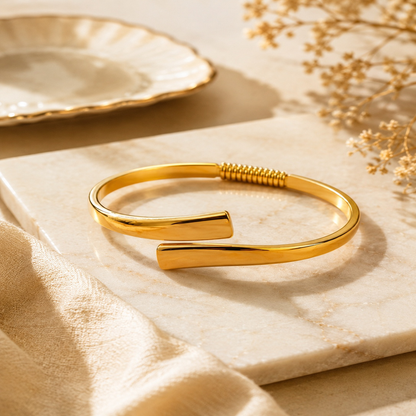 Polished Open Cuff Bracelet for Women (58737)