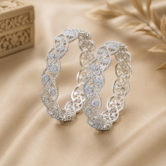 Moonlit Elegance Bangles  (54872)