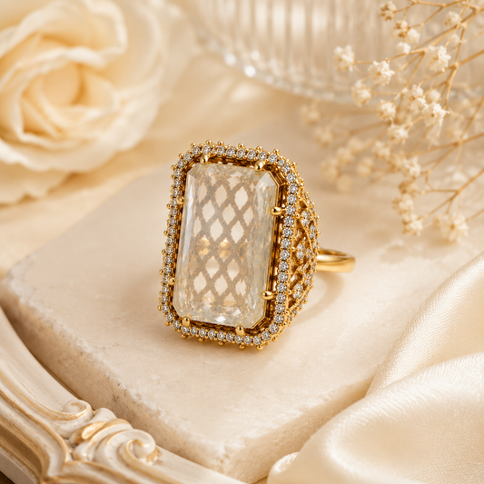 Dynasty Crystal Cocktail Ring (56209)