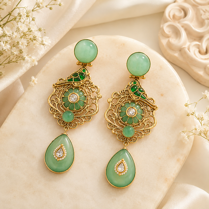Mayura Mint Royale Earrings (55655)
