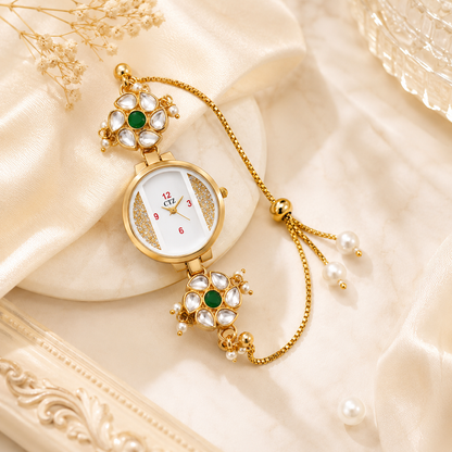 Pearl Petal Elegance Watch (53448)