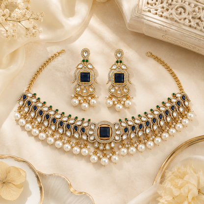 Royal Sapphire Victorian Choker Set (54031)