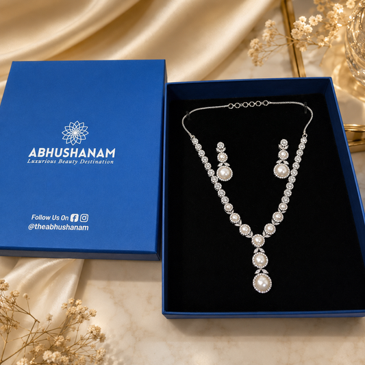 ABHUSHANAM Celestia Pearl Set