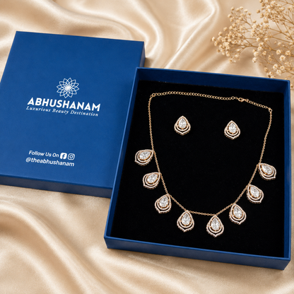 ABHUSHANAM Celeste Crystal Set