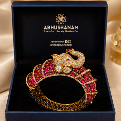 Imperial Blush Elephant Cuff