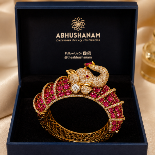 Imperial Blush Elephant Cuff