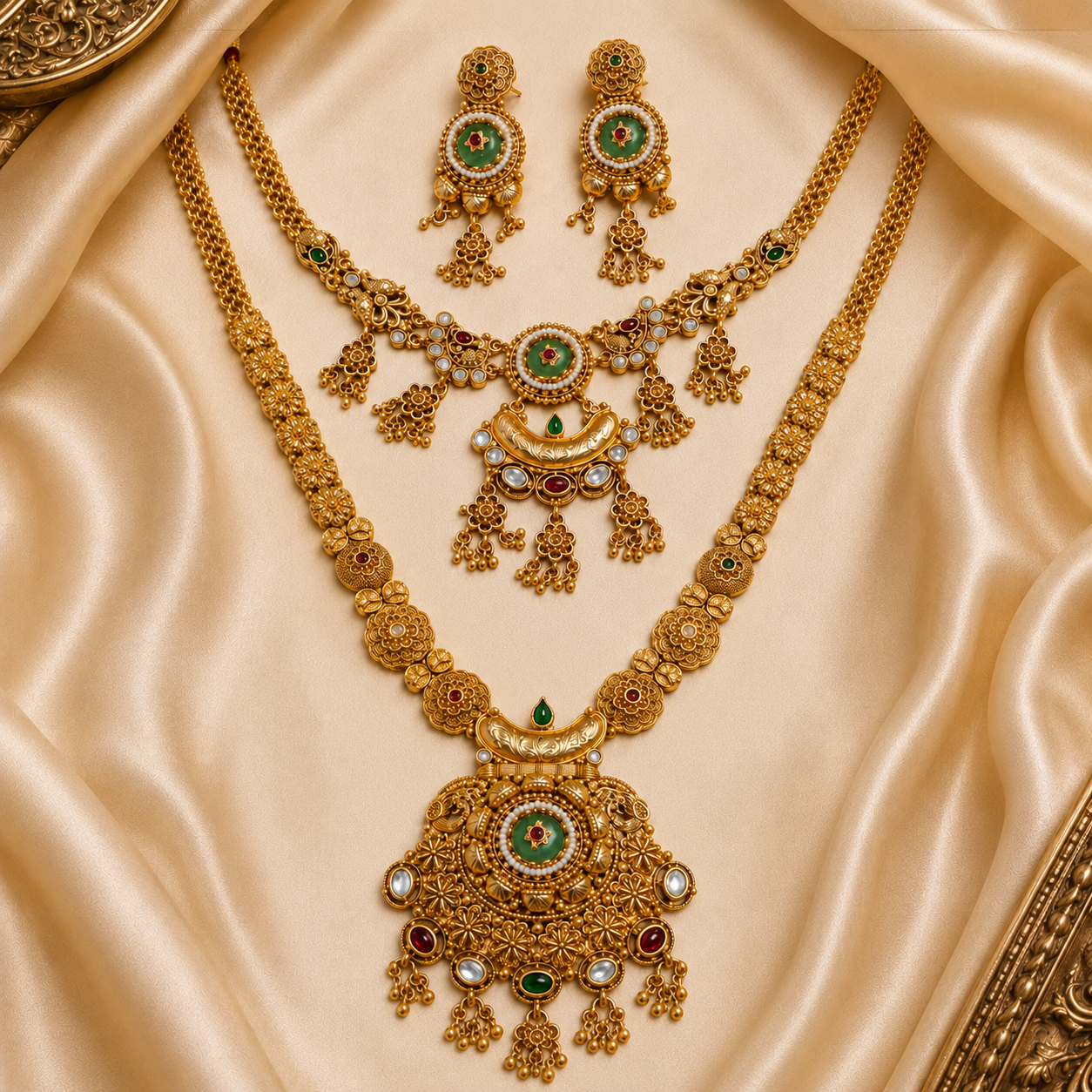 Emerald Heritage Necklace Set
