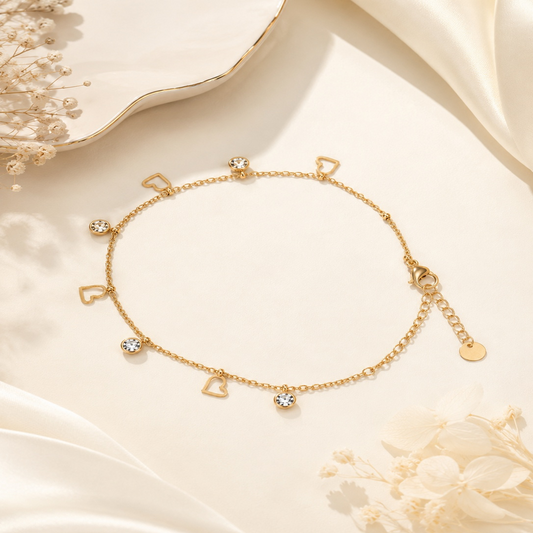 Heart Glow Crystal Bracelet (56719)