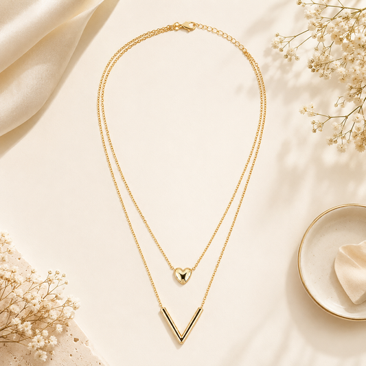 The Amore Layered Pendant: (52003)