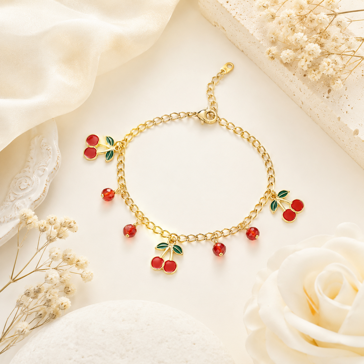 Cherry Blossom Charm Bracelet (52194)