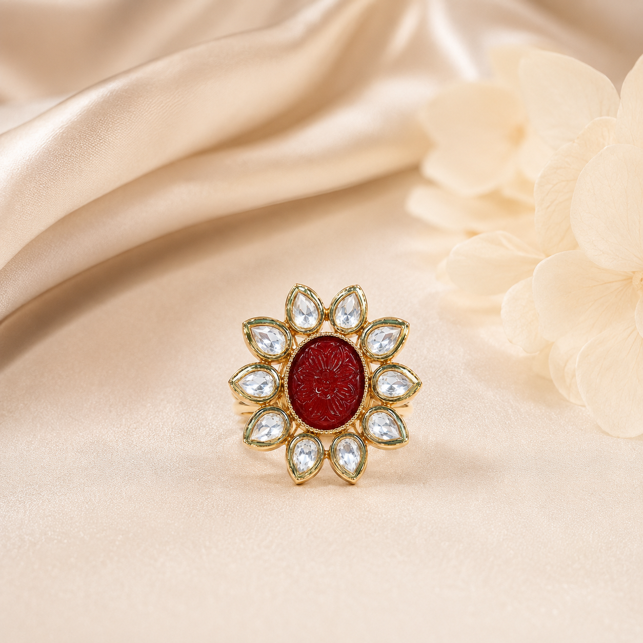 Ruby Petal Heritage Ring (55469)