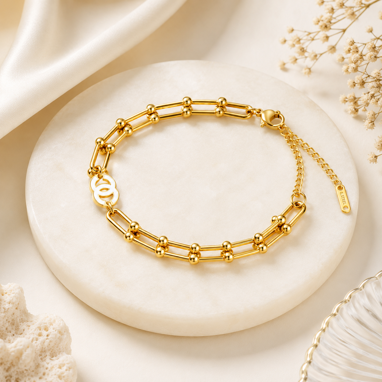 Golden Link Luxe Bracelet (51887)