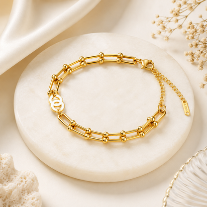 Golden Link Luxe Bracelet (51887)