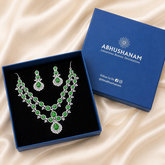 Royal Dewdrop Emerald Set
