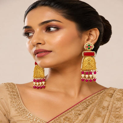 Rajeshwari Ruby Earrings (53615)