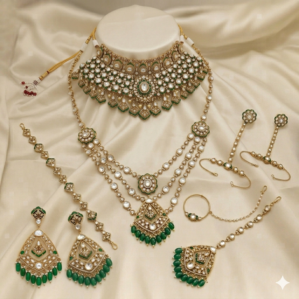 The Imperial Emerald Bridal Set (49239)