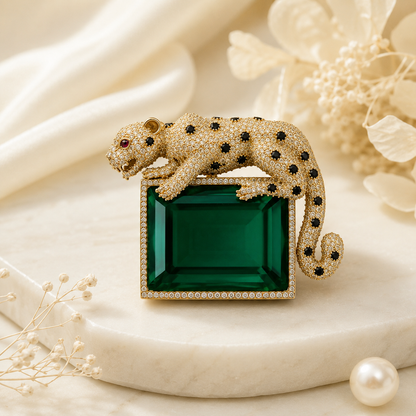 Leopard Majesty Brooch (54610)