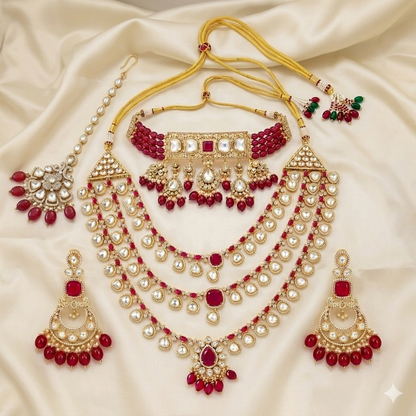 Imperial Ruby Majesty Bridal Set (44587)
