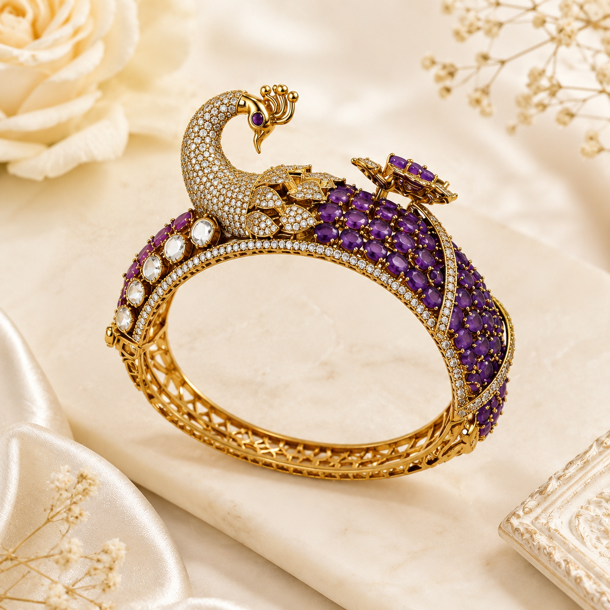 Mayurika Imperial Peacock Kada (56206)