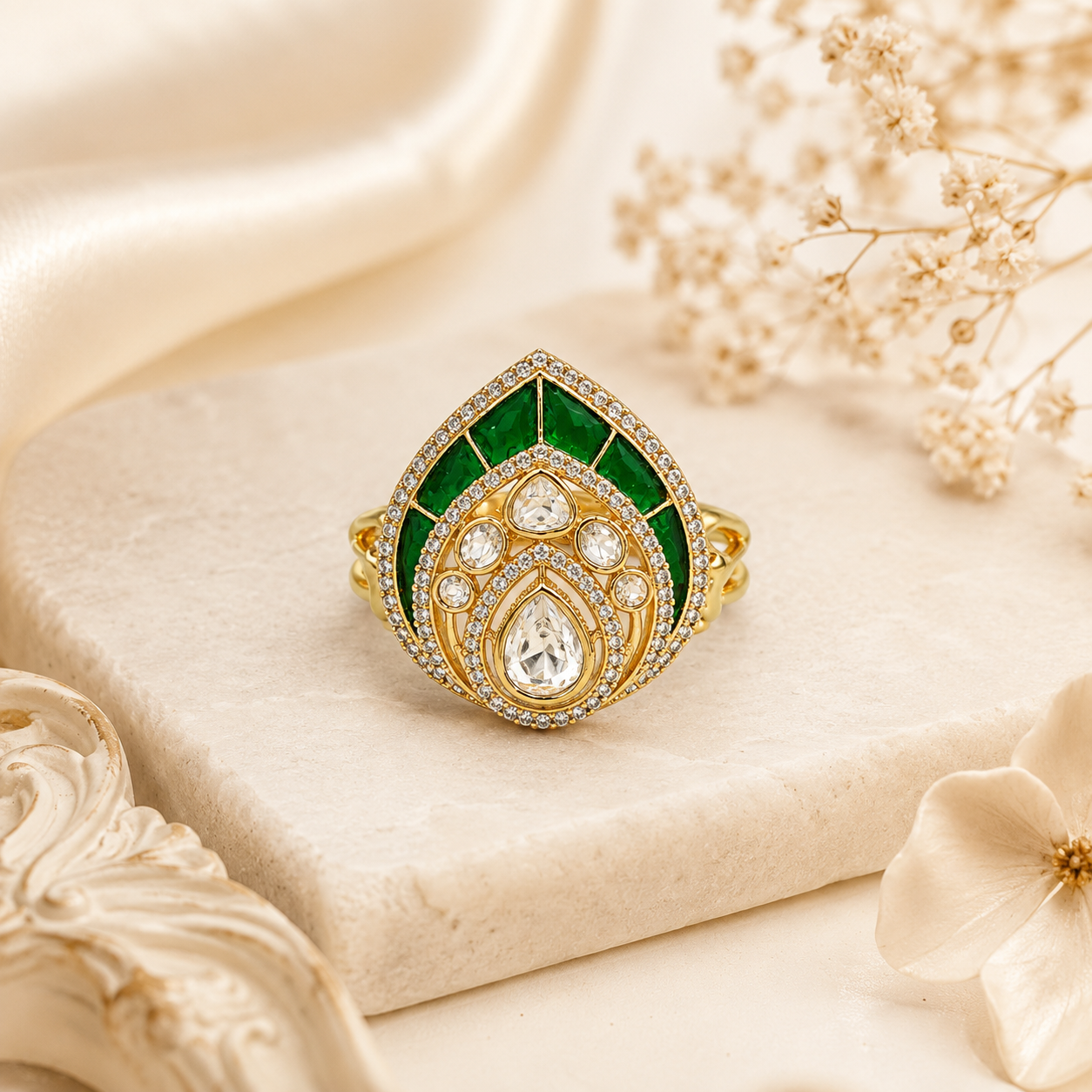 Emerald Royale Cocktail Ring (56118)