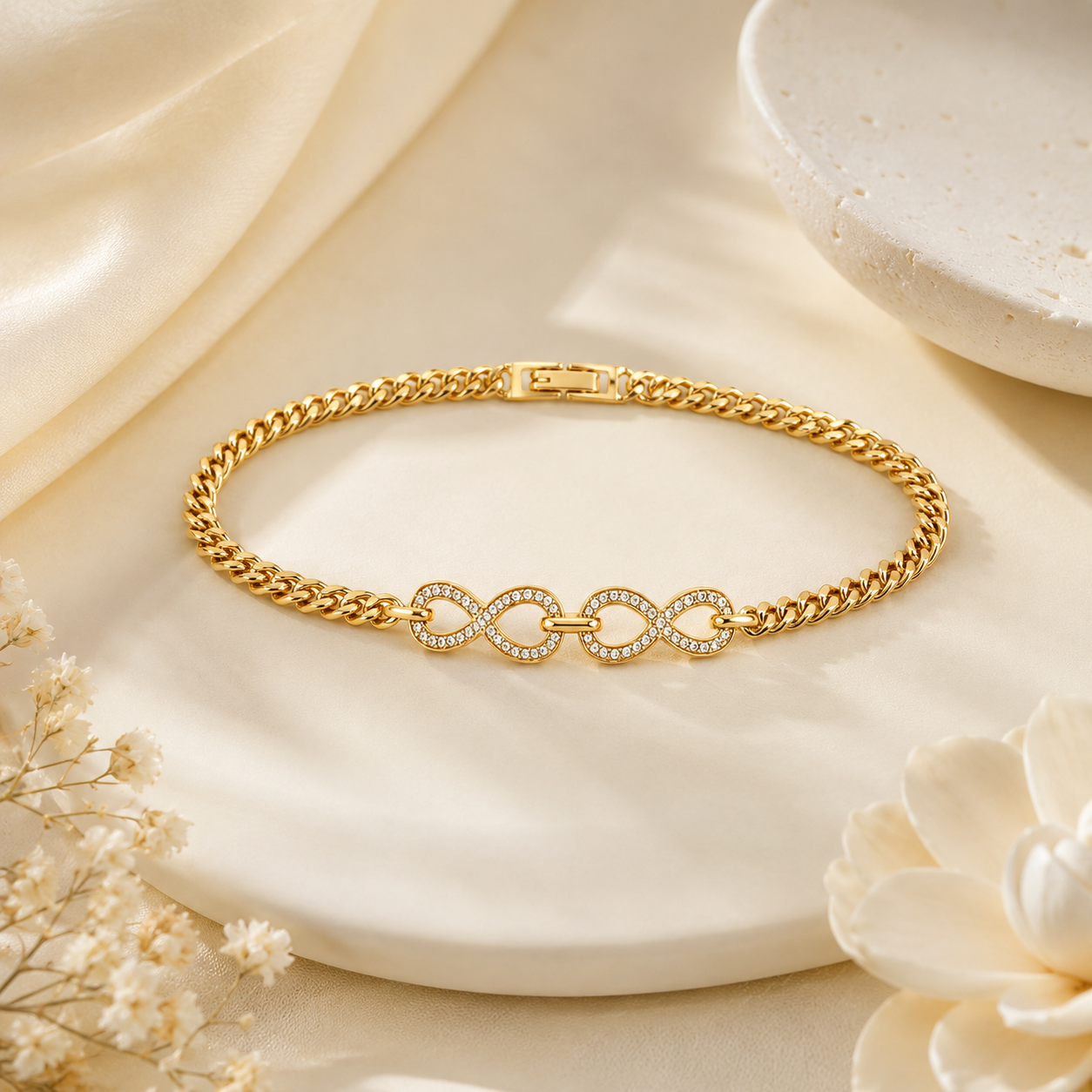 Infinity Link Crystal Bracelet (56671)