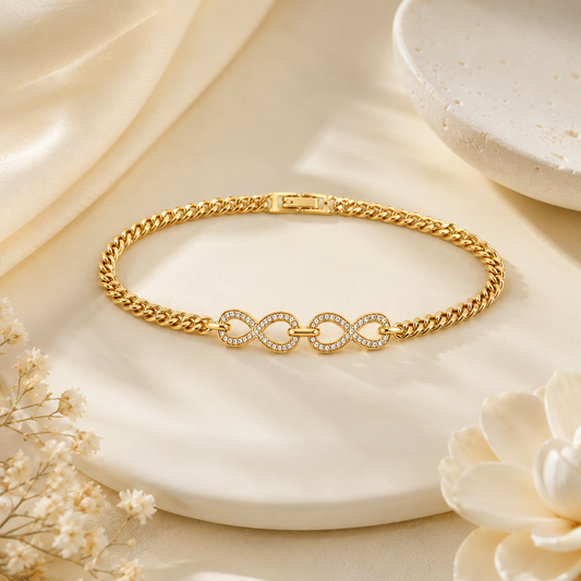 Infinity Link Crystal Bracelet (56671)