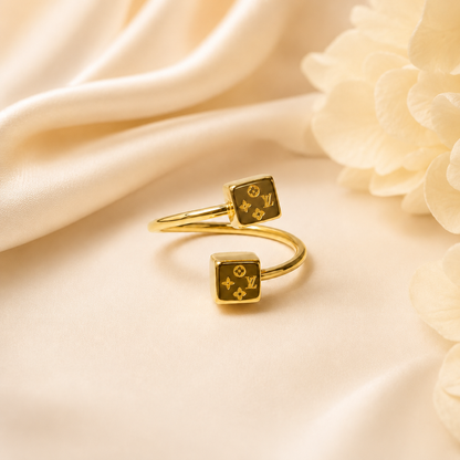 Duo Cube Ring